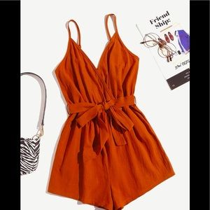 Burnt Orange Romper